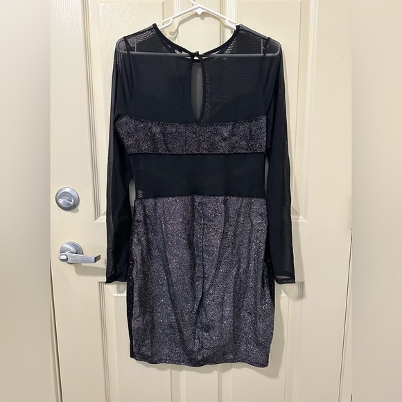 NWT Fashion Novs Meet Me After Dark Velvet Mini Dress Size 1X - Picture 3 of 5